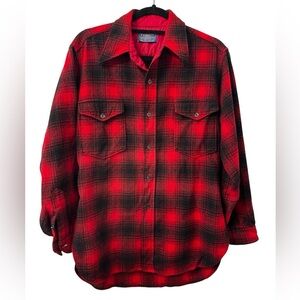 Pendleton, Vintage Plaid Wool Button Shirt